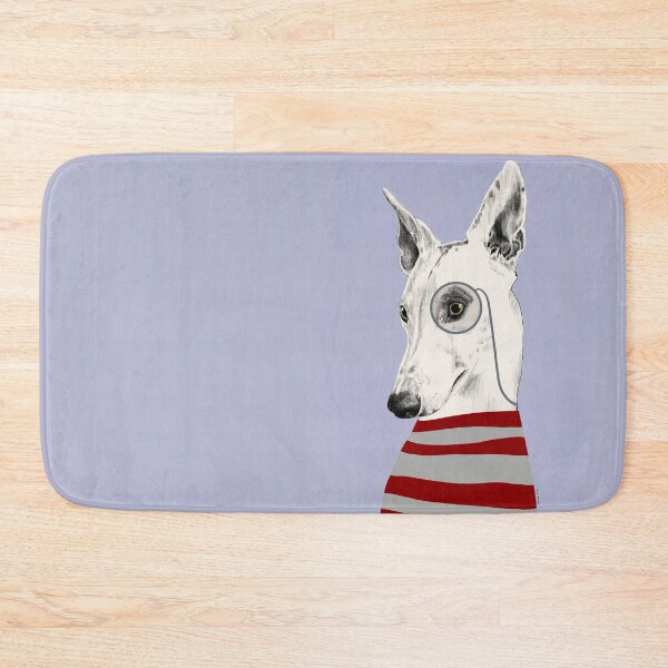 Item preview, Portrait of a greyhound dog with a monocle designed and sold by Elbuenlimon.