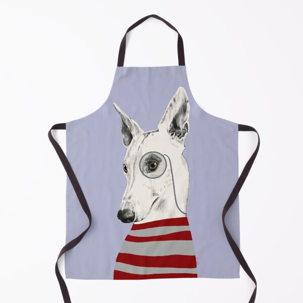Item preview, Portrait of a greyhound dog with a monocle designed and sold by Elbuenlimon.