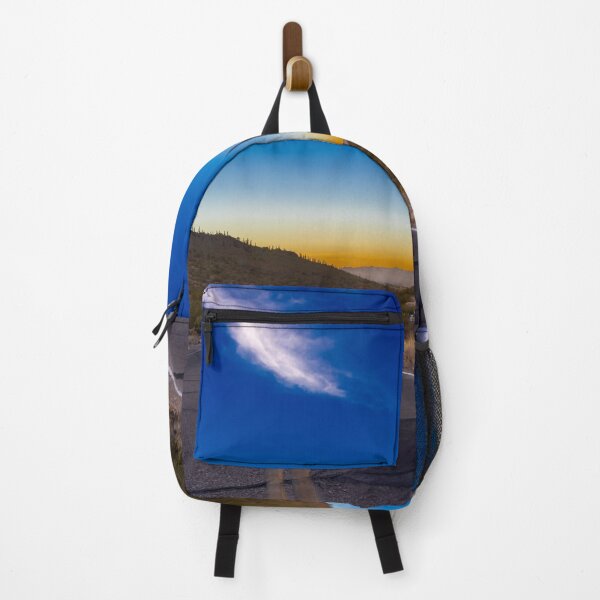 Item preview, A Mountain Tucson AZ winding road leads through a desert landscape at sunset with rugged hills and sparse vegetation designed and sold by EyezWatchin.