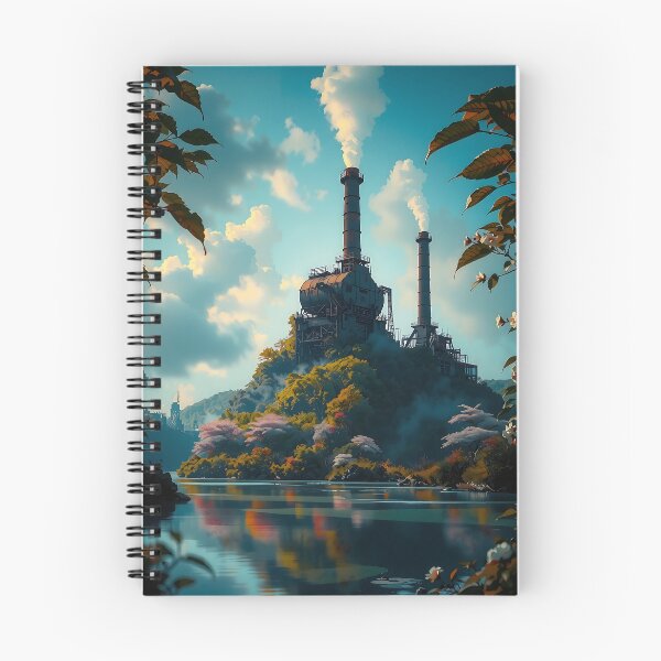 Item preview, Sunset Embraces Industrial Ruins designed and sold by PanoramaPrints.