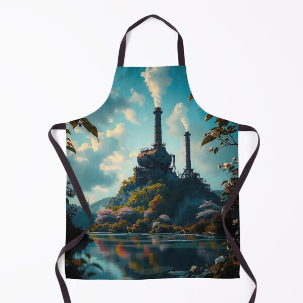 Item preview, Sunset Embraces Industrial Ruins designed and sold by PanoramaPrints.