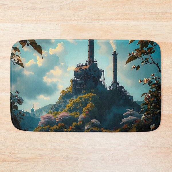 Item preview, Sunset Embraces Industrial Ruins designed and sold by PanoramaPrints.