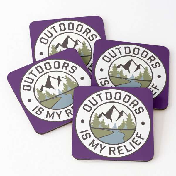 Item preview, Outdoors is my Relief - Hiking for Mental Health designed and sold by MSMPrintDesign.
