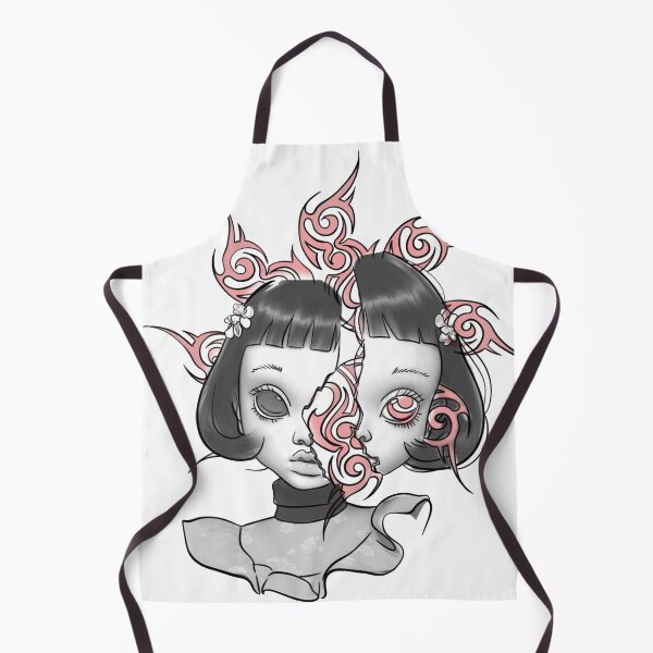 Item preview, Cute dark goth girl face design 2 designed and sold by emanscorfna.