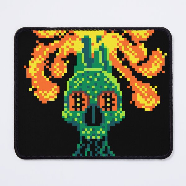 Item preview, Skull of Satoshi Pixel Art designed and sold by CyberRex.