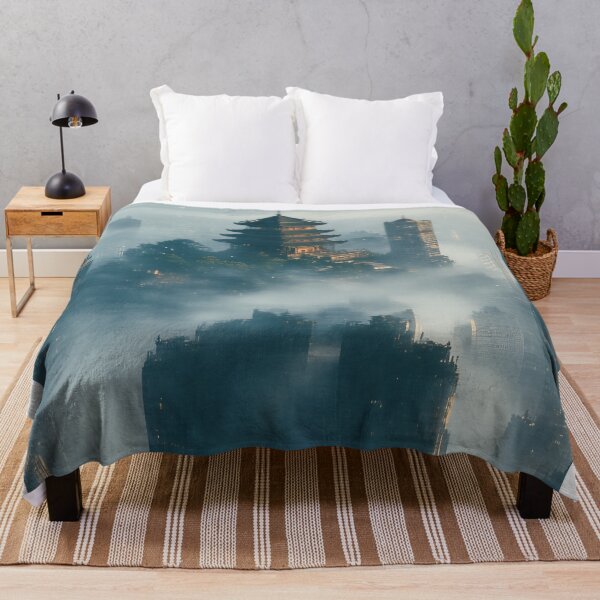 Item preview, Misty Dawn at Golden Pagoda designed and sold by PanoramaPrints.