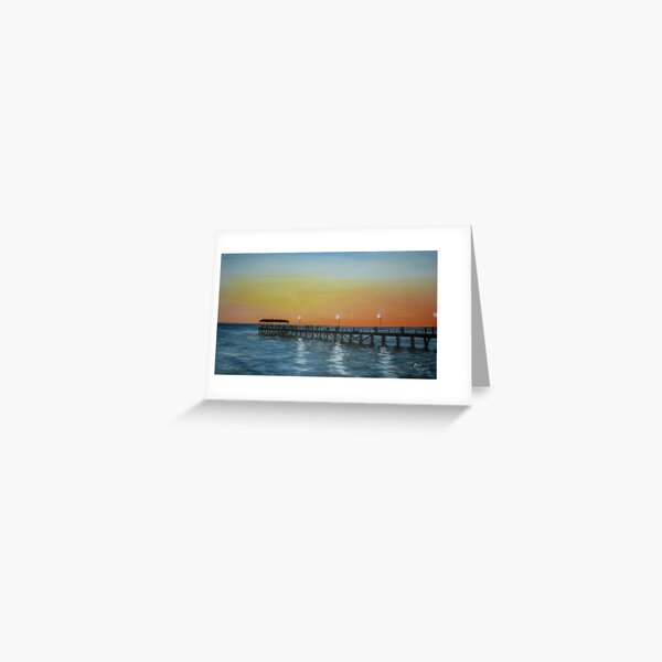 SUNSET ON HENLEY BEACH Greeting Card