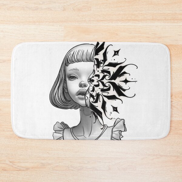 Item preview, A cute dark goth face with a design designed and sold by emanscorfna.