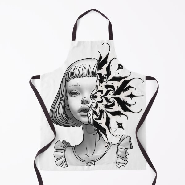 Item preview, A cute dark goth face with a design designed and sold by emanscorfna.