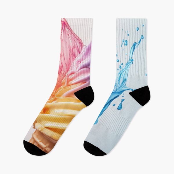 Item preview, Colorful ice cream cone with splash designed and sold by anytka.