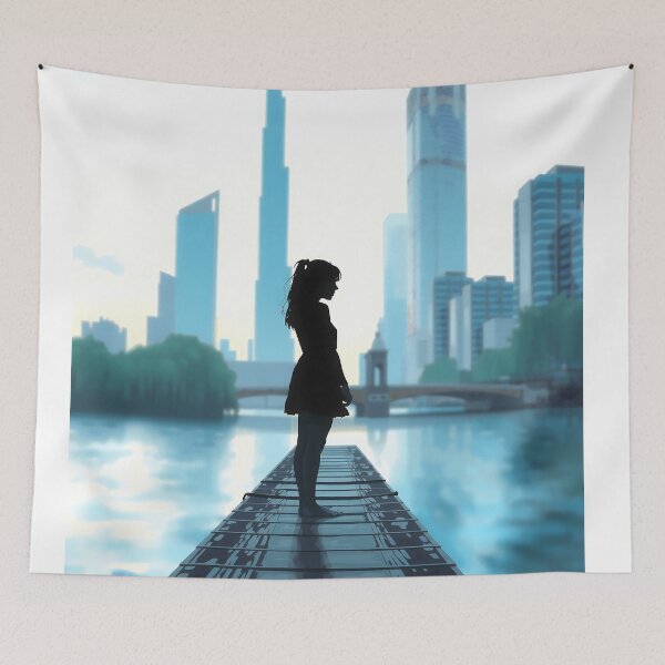 Item preview, Blue Metropolis Dreams designed and sold by PanoramaPrints.