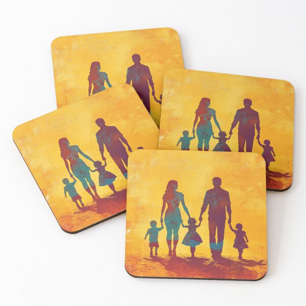 Item preview, Family walking together at sunset designed and sold by anytka.