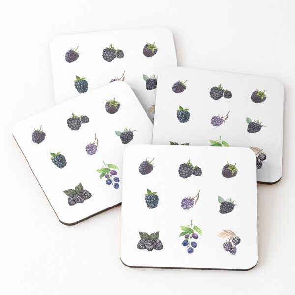 Item preview, Watercolor Blackberries and Blackberry Branches  designed and sold by silviaol.