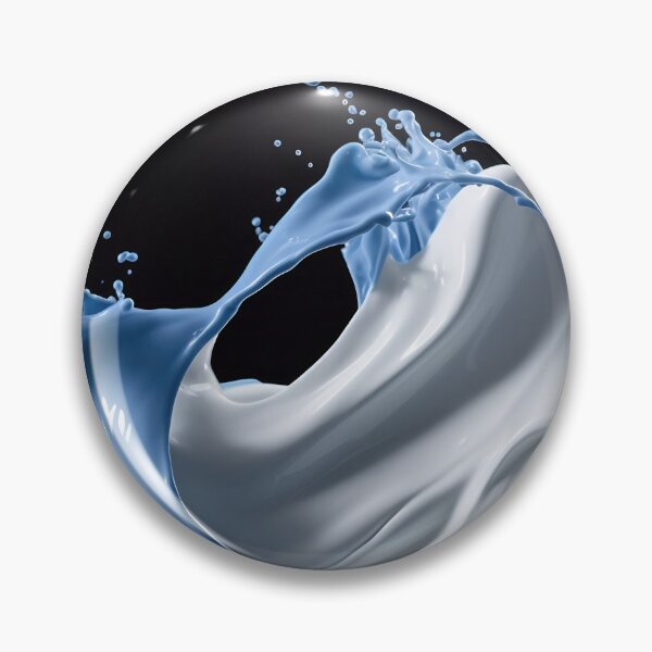 Item preview, Swirl of Luxury Cream with Blue Water Splash designed and sold by anytka.