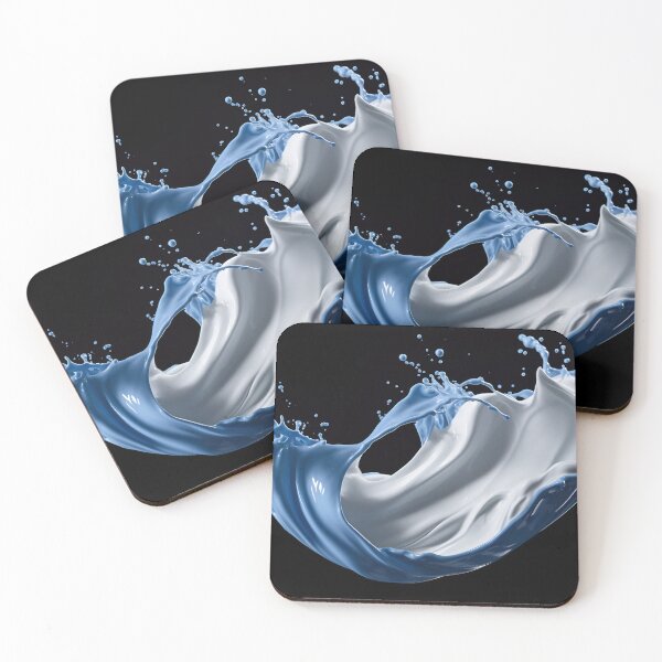 Item preview, Swirl of Luxury Cream with Blue Water Splash designed and sold by anytka.