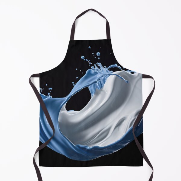 Item preview, Swirl of Luxury Cream with Blue Water Splash designed and sold by anytka.