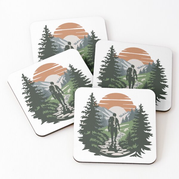 Item preview, Hike More, Worry Less - Hiking for Mental Health designed and sold by MSMPrintDesign.
