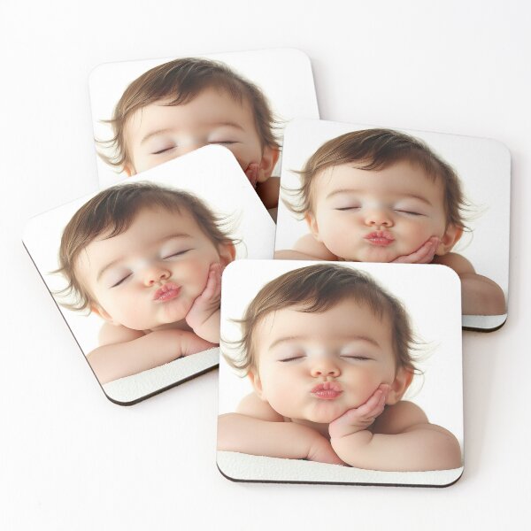 Item preview, Baby making a cute kissing face designed and sold by anytka.