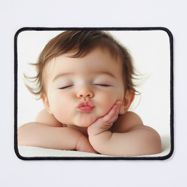 Item preview, Baby making a cute kissing face designed and sold by anytka.