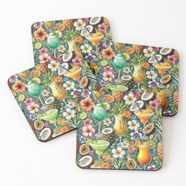 Item preview, Tropical Cocktails Bliss: A Refreshing Paradise designed and sold by PawtopiaDesigns.