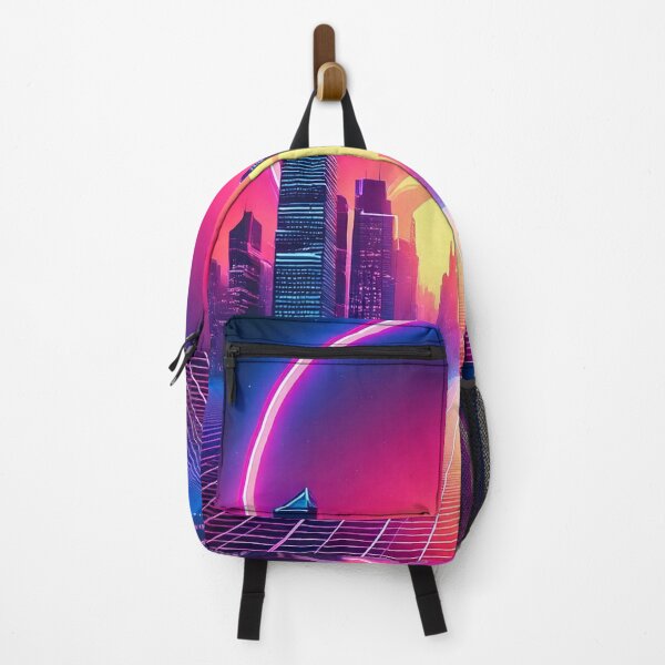 Item preview, Neon Cityscape In Synthwave Style designed and sold by Unwind-Art-Work.
