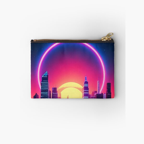 Item preview, Neon Cityscape In Synthwave Style designed and sold by Unwind-Art-Work.