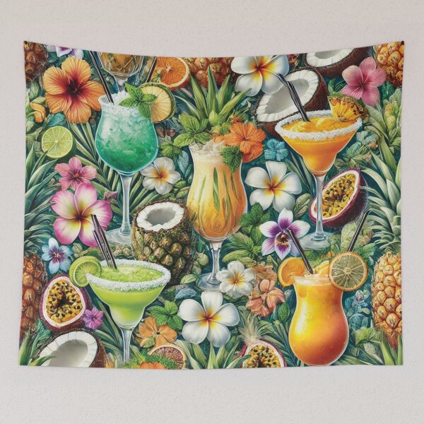 Item preview, Tropical Cocktails Bliss: A Refreshing Paradise designed and sold by PawtopiaDesigns.