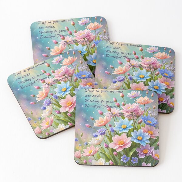 Item preview, Deep in your wounds are seeds, waiting to grow into beautiful flowers, Niti Majethia designed and sold by Faerieglen.