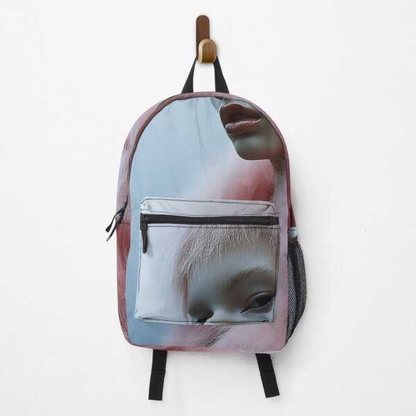 Item preview, A mannequin wearing a fluffy pink fur coat and matching headpiece poses dramatically against a soft blue backdrop designed and sold by anytka.