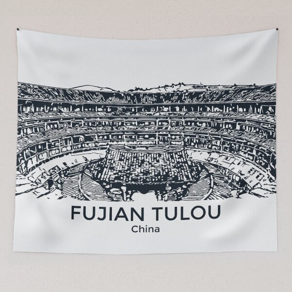 Item preview, Fujian Tulou - China designed and sold by Lakeric Cityscapes.