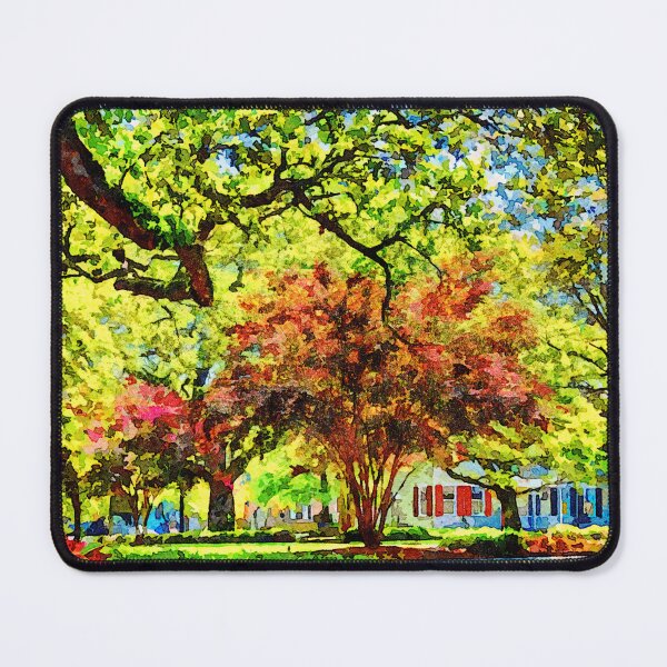 Item preview, Vibrant watercolor depiction of Washington Square Savannah Georgia designed and sold by GestaltImagery.