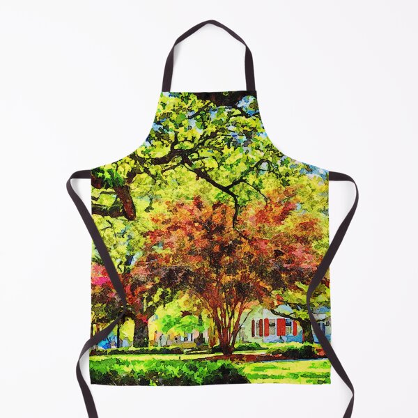 Item preview, Vibrant watercolor depiction of Washington Square Savannah Georgia designed and sold by GestaltImagery.