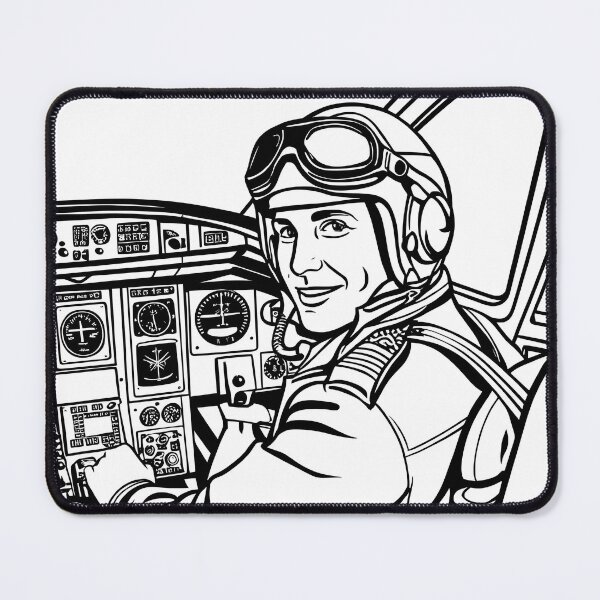 Item preview, Pilot in the cockpit designed and sold by EMairplanes.