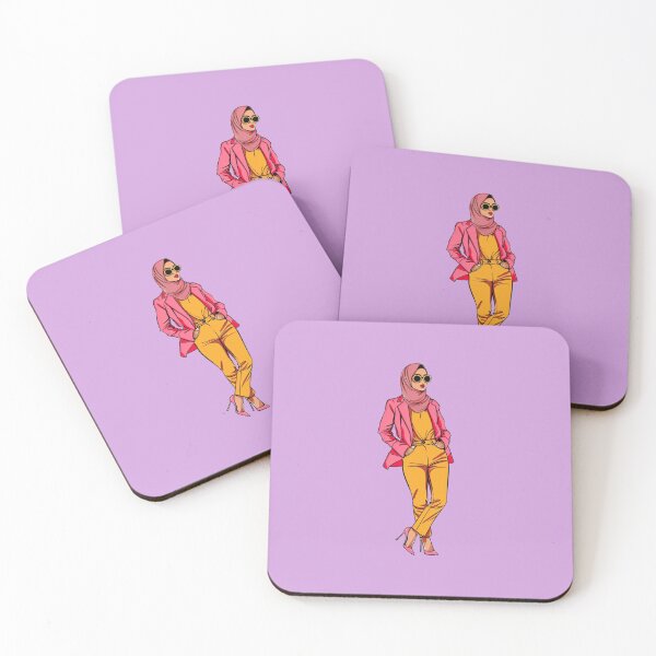 Item preview, Chic Hijabi in Bold Pink & Yellow - Trendy Design | Ramadan designed and sold by ThisTee.
