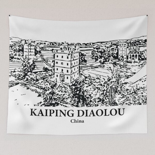 Item preview, Kaiping Diaolou - China designed and sold by Lakeric Cityscapes.