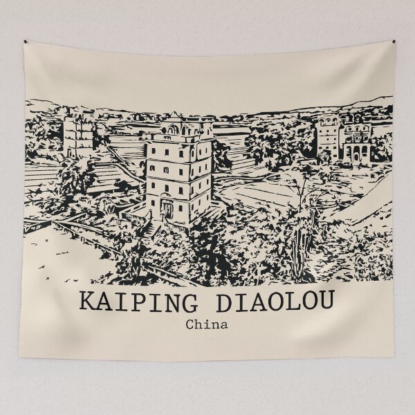 Item preview, Kaiping Diaolou - China designed and sold by Lakeric Cityscapes.