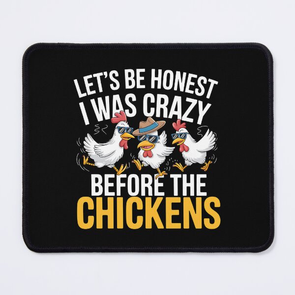 Item preview, Let's Be Honest I Was Crazy Before The Chickens - This funny gift is perfect for chicken lovers, poultry keepers, and people with a great sense of humor! designed and sold by ZyziowskyArt.