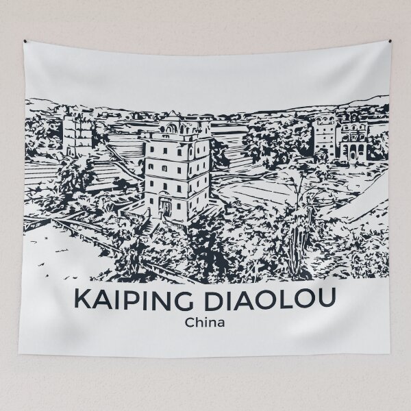 Item preview, Kaiping Diaolou - China designed and sold by Lakeric Cityscapes.