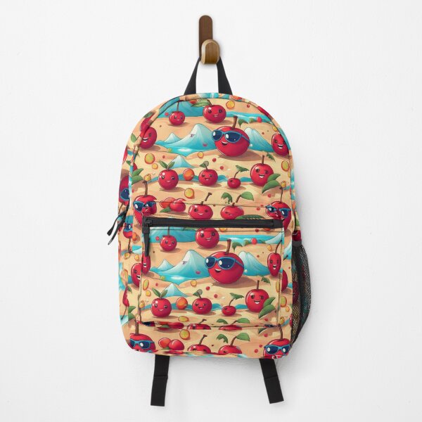 Item preview, Beach Bum Berries: A playful pattern with cherries lounging on the beach, sipping fruity cocktails and enjoying the sunshine. designed and sold by Grang Art Artistic Designs.