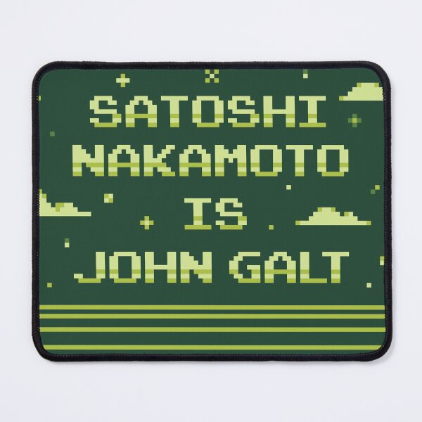 Item preview, Satoshi Nakamoto is John Galt Pixel Art Bitcoin designed and sold by CyberRex.