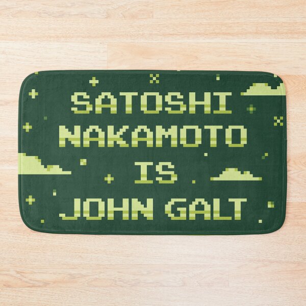 Item preview, Satoshi Nakamoto is John Galt Pixel Art Bitcoin designed and sold by CyberRex.