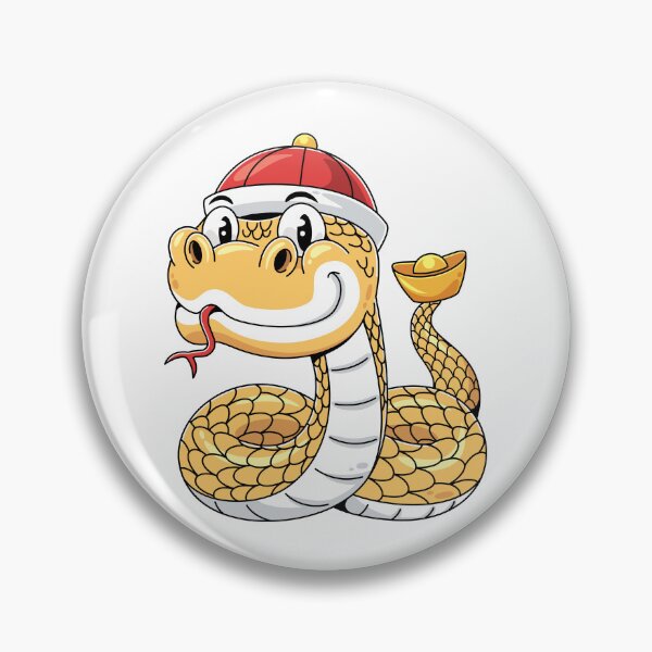 Item preview, Cartoon Golden Snake Character Illustration designed and sold by sararoom.