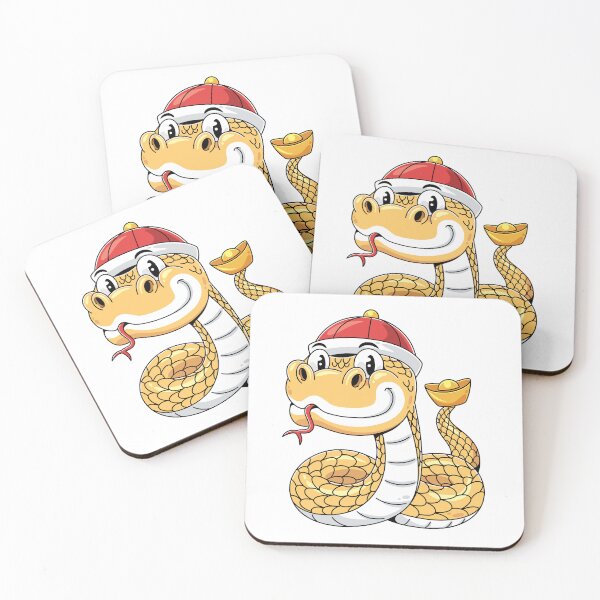 Item preview, Cartoon Golden Snake Character Illustration designed and sold by sararoom.