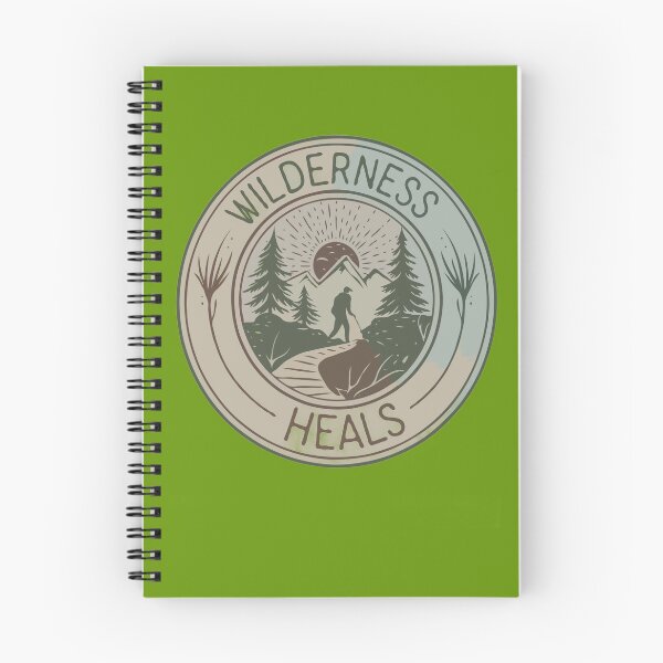 Item preview, Wilderness Heals Your Fears - Hiking for Mental Health designed and sold by MSMPrintDesign.
