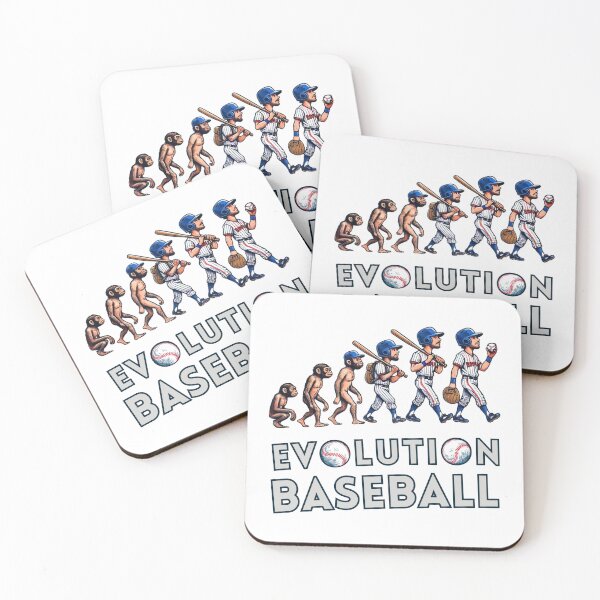 Item preview, Baseball Evolution Funny Art – From Monkey to Player designed and sold by Psycho-Crazy.