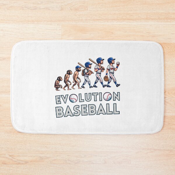 Item preview, Baseball Evolution Funny Art – From Monkey to Player designed and sold by Psycho-Crazy.
