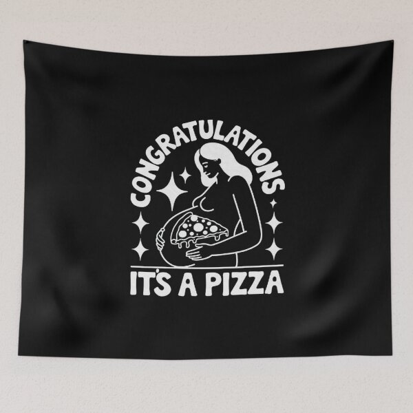 Item preview, Funny Pregnancy Announcement - ‘Congratulations It’s a Pizza’ Design designed and sold by love3617.