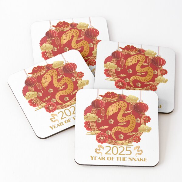 Item preview, 2025 Year of the Snake - Elegant Chinese New Year Design designed and sold by Berkako.