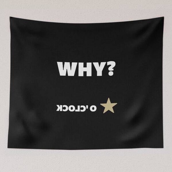 Item preview, Why O’Clock – A Time for Questions, Unique designed and sold by villacreativa.
