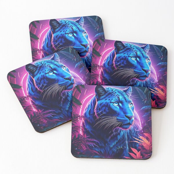 Item preview, Cyber Panther In Synthwave Style designed and sold by Unwind-Art-Work.